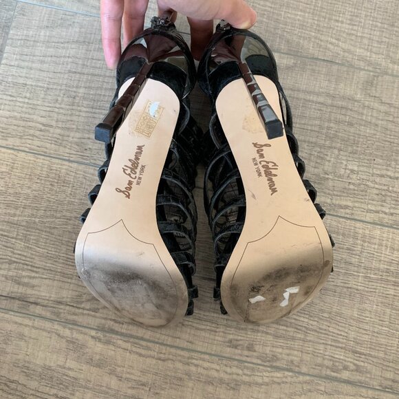 Sam Edelman strappy high heels with jewels size 8.5 - Picture 9 of 10
